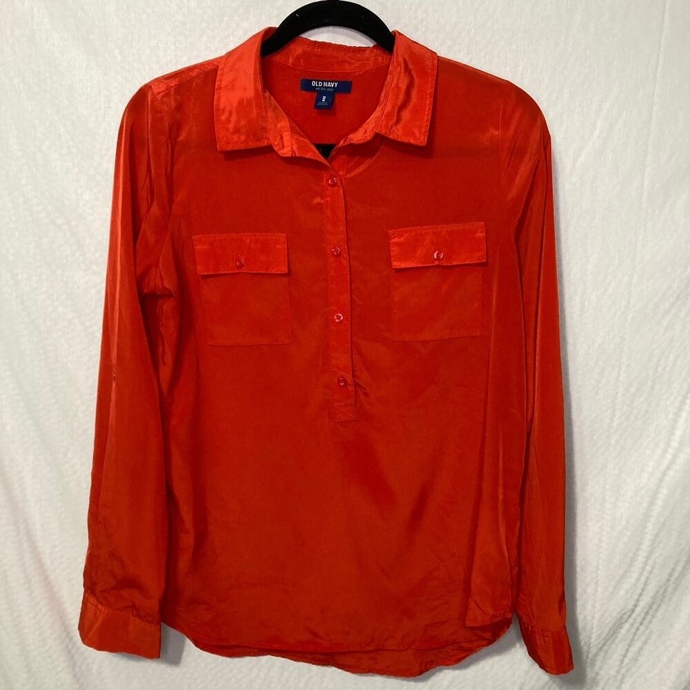 Old Navy Women's Size Medium Burnt Orange Blouse